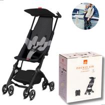 Carrinho Transporte Passeio Gb Bebê Pockit Air All terrain Velvet Black