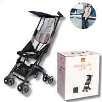 Carrinho Transporte Passeio Gb Bebê Pockit Air All terrain Velvet Black