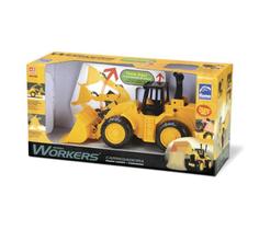 Carrinho Trator Carregadeira Roma Workers Roda Livre