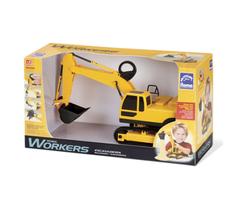 Carrinho Trator Escavadeira Roma Workers Roda Livre