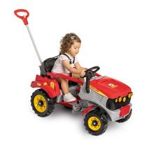 Carrinho Trator Infantil Vermelho Calesita Com Pedal