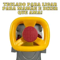 Carrinho Trator Passeio Totoka Andador Infantil Menino Bebê - Brinquedo Didático