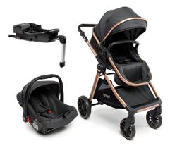 Carrinho Travel Romanzo Trio Isofix Preto Bronze - Infanti