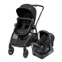 Carrinho Travel System Anna Maxi-Cosi Trio com Base - Preto