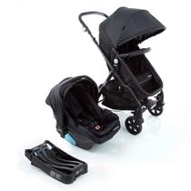 Carrinho Travel System Bebê Conforto Base Cosco Poppy Preto