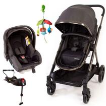 Carrinho Travel System Discover Black e Mini Mobile Pack Go - Safety 1st