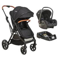 Carrinho Travel System Nomad Preto com Base - Kiddo