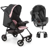 Carrinho Travel System Romano Preto Rosa - Galzerano