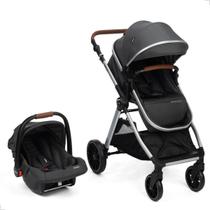 Carrinho Travel System Romanzo Duo Infanti Cor Preto Chassi Prata Carrinho Travel System Romanzo Duo Infanti Cor Preto Chassi Prata
