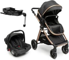 Carrinho Travel System Romanzo Trio Isofix Preto Cobre - Infanti
