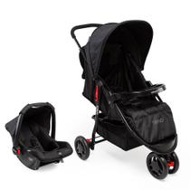 Carrinho Trino DUO Preto com bebê conforto Infanti