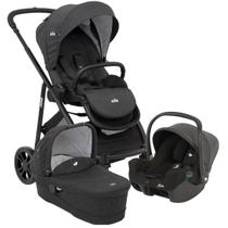 Carrinho Trio Infantil Versatrax Preto Pavement