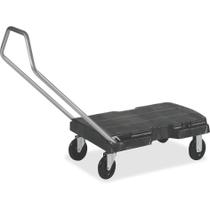 Carrinho triplo comercial Dolly Rubbermaid com capacidade de 500 kg