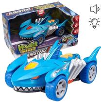Carrinho Tubarão Com Som E Luz Mosnter Minis Teamsterz Carrinho Tubarão Com Som E Luz Mosnter Minis Teamsterz