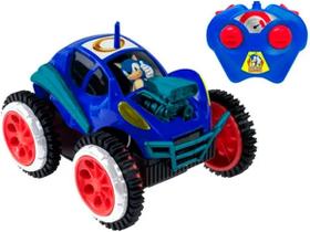 Carrinho tumbling rush sonic radio controle e funçoes - candide