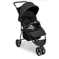 Carrinho Tutti Baby Hórus II Cinto 5 Pontos Tecido Lavável Preto e Cinza até 15 Kg
