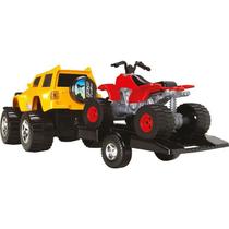 Carrinho Tx-8 Trilha Jipe Com Quadriciclo Rodas Livres Carrinho Tx-8 Trilha Jipe Com Quadriciclo Rodas Livres