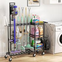 Carrinho utilitário de limpeza Housolution multifuncional com vassoura