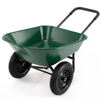 Carrinho Utilitário Goplus Carrinho de Mão Duplo Pneus 14" Capacidade 150 kg