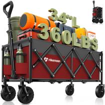 Carrinho utilitário HIKEMOON 34" 160 L dobrável reforçado 163 kg