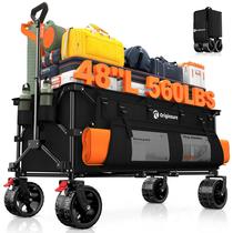 Carrinho utilitário Originsure 122x61x62cm, capacidade dobrável de 560 libras