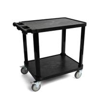 Carrinho Utilitário Pearington de 2 Níveis com Rodas Traváveis 68x46x66 cm Carrinho Utilitário Pearington de 2 Níveis com Rodas Traváveis 68x46x66 cm
