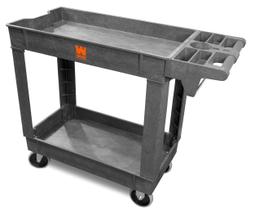 Carrinho Utilitário WEN 73009 com capacidade de 500 lb e 2 prateleiras, 102 x 43 cm