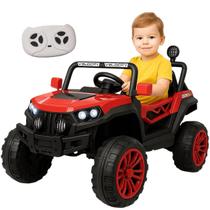 Carrinho UTV Elétrico Importway Vermelho 12V com Controle Remoto