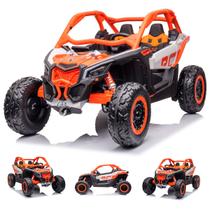 Carrinho Utv Quadriciclo Elétrico Infantil 24v USB MP3 Luz/Som Controle Remoto Can Am Maverick