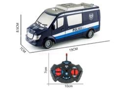 Carrinho Van Policia Com Controle Remoto Som e Luz - toys