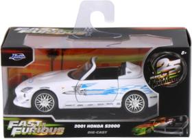 Carrinho Velozes e Furiosos Honda S2000 Branco Jada JAD35397