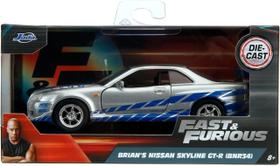 Carrinho Velozes E Furiosos Nissan Skyline 2002 Brian - Jada Carrinho Velozes E Furiosos Nissan Skyline 2002 Brian - Jada