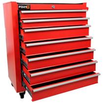 Carrinho Vermelho para Ferramentas com 7 Gavetas - FORTGPRO Carrinho Vermelho para Ferramentas com 7 Gavetas - FORTGPRO