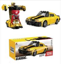 Carrinho Vira Robo Carrinho Toca Musica Com Som E Luzes Carrinho Off Road Carrinho Sensor Bate Volta Vira Robô Brinquedo