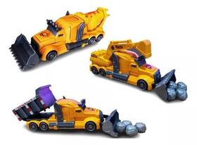 Carrinho Vira Robô Luz Som Transformers Caminhão Trator Top - Brinquedo Infantil