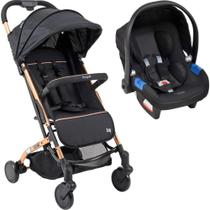 Carrinho zap metal cobre com bebe conforto - burigotto