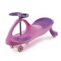 Carrinho Zippy Car Rosa Com Rodas LED Gira 360 Rolimã Menina