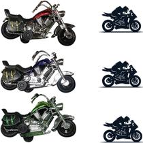 Carrinhos 3 Motos Brinquedo Para Criança Oficial Ideal Para Presente De Aniversário Com Garantia