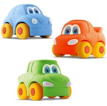 Carrinhos Coleção Carros Baby Start Soft Car - 3un - Silmar