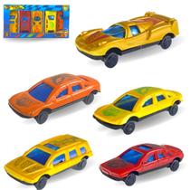 Carrinhos De Brinquedo Coleção Kit 5un Mini Carros Infantil- - Europio