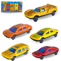 Carrinhos De Brinquedo Coleção Kit 5un Mini Carros Infantil