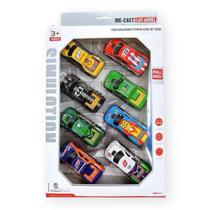 Carrinhos De Fricção Metal Fundido Kit Com 8 Carrinhos De Fricção Metal Fundido Kit Com 8