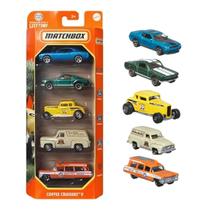 Carrinhos em Miniatura Box com 5 Escala 1:64 Matchbox Mattel