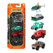 Carrinhos em Miniatura Box com 5 Escala 1:64 Matchbox Mattel