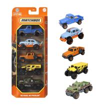 Carrinhos em Miniatura Box com 5 Escala 1:64 Matchbox Mattel
