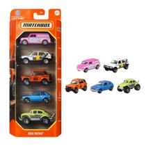Carrinhos em Miniatura Box com 5 Escala 1:64 Matchbox Mattel Carrinhos em Miniatura Box com 5 Escala 1:64 Matchbox Mattel