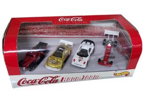 Carrinhos Hot Wheels Coca-Cola Race Team Special Edition de 1999, conjunto c/ 4