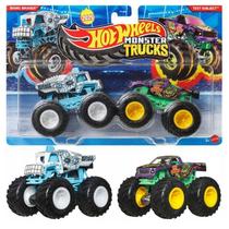 Carrinhos Hot Wheels Monster Trucks - Bionic Bruiser vs Test Subject MATTEL Carrinhos Hot Wheels Monster Trucks - Bionic Bruiser vs Test Subject MATTEL