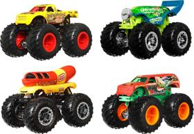 Carrinhos Hot Wheels Monster Trucks - Escala 1:64 - Pacote com 4