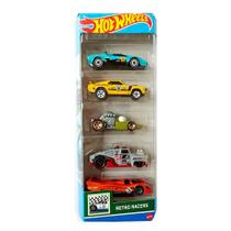 Carrinhos Hot Wheels Retro Racers 1806 com 5 Carros- Mattel